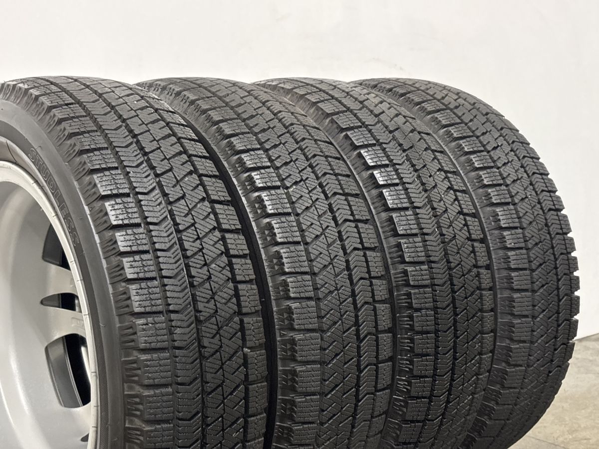バリ溝】Linz 14in 4.5J +45 PCD100 ブリヂストン ブリザック VRX2 155