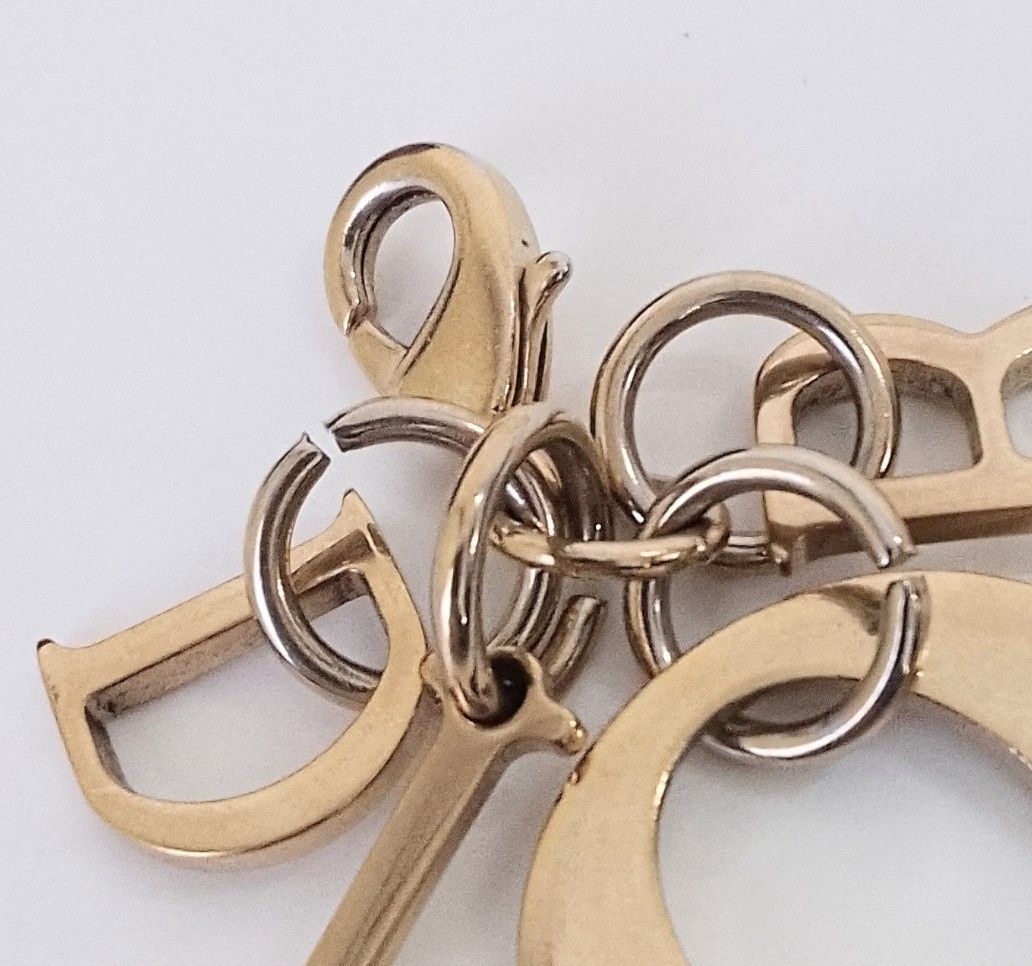 AMH15 クリスチャンディオール 美品 DIORロゴチャーム ゴールド金具 ARR27 クリスチャンディオール 極美品 DIORロゴチャーム ゴールド金具