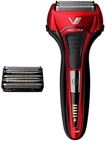 イズミ 純正品 IZF-V579 (R-EA) メンズ電気シェーバー 肌にやさしい5枚刃 【往復式シェーバー】 本体丸洗い可能 充電・交流式 レッド 替刃付(1個) ターボモード付t