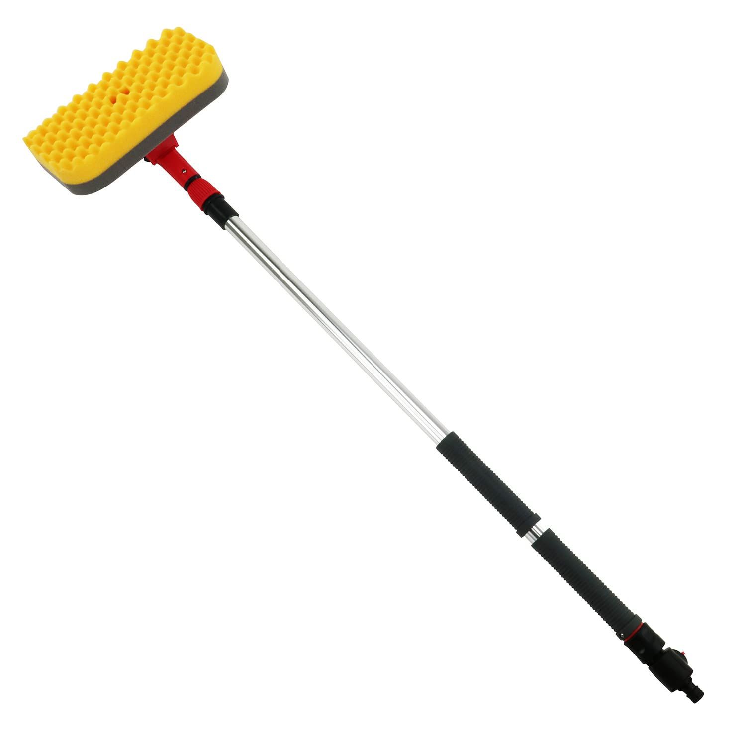 セフティー3(Safety-3) ロング伸縮 散水お掃除スポンジ 約100~150cm ホース直結 ブラシに通水 手元で止水可能 SSS-2t