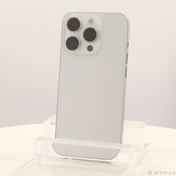 ソフマップ 〔中古品〕 iPhone15 Pro 128GB ホワイトチタニウム MTU83J／A SIMフリー【305】