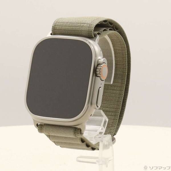 ソフマップ 〔中古品〕 Apple Watch Ultra 2 GPS + Cellular 49mm チタニウムケース オリーブアルパインループ【262】