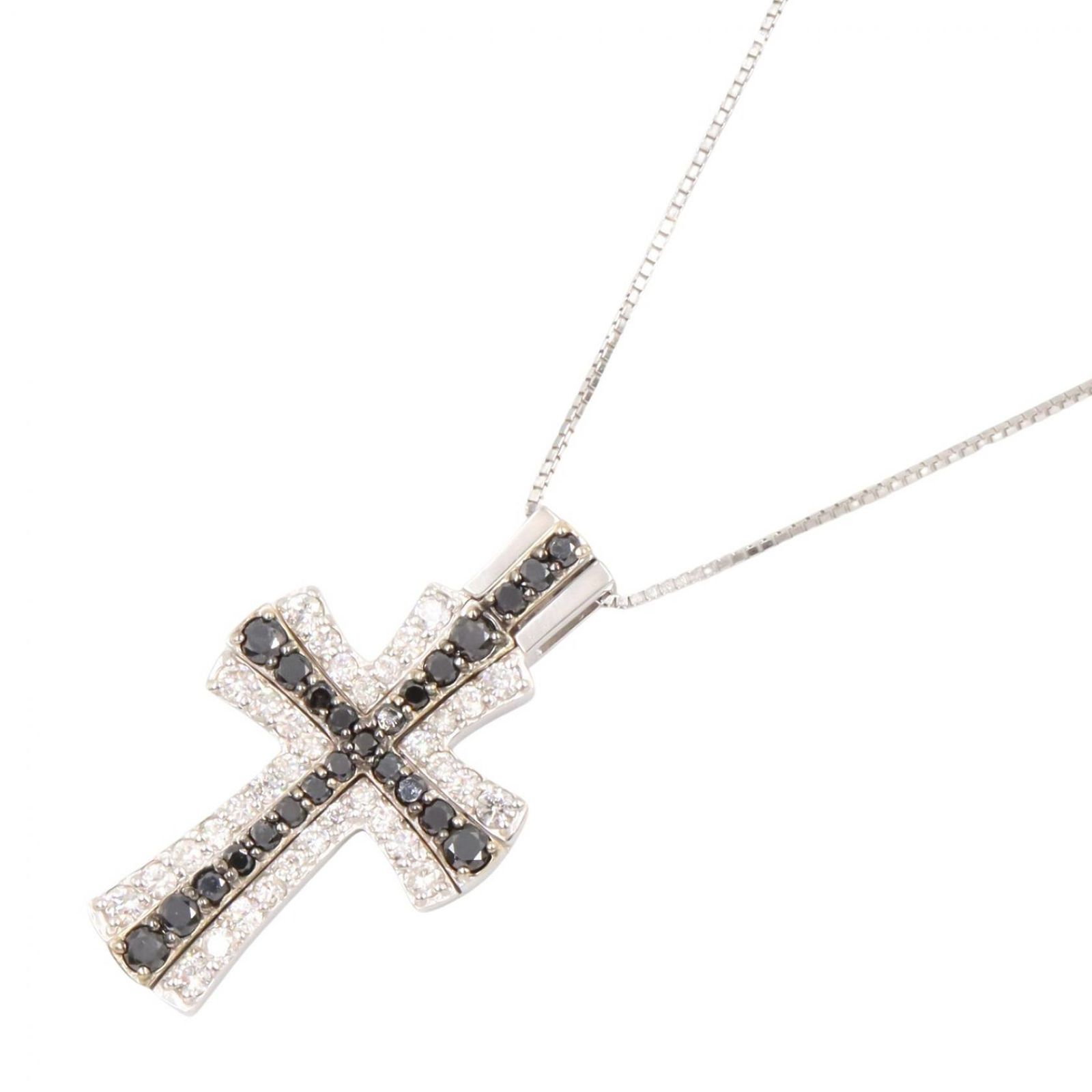 ジュエリー JEWELRY ネックレス ダイヤネックレス ﾀﾞｲﾔ 8.4g 首回り45㎝ K18WG（ホワイトゴールド） ダイヤモンド ダイヤネックレス レディース Used A