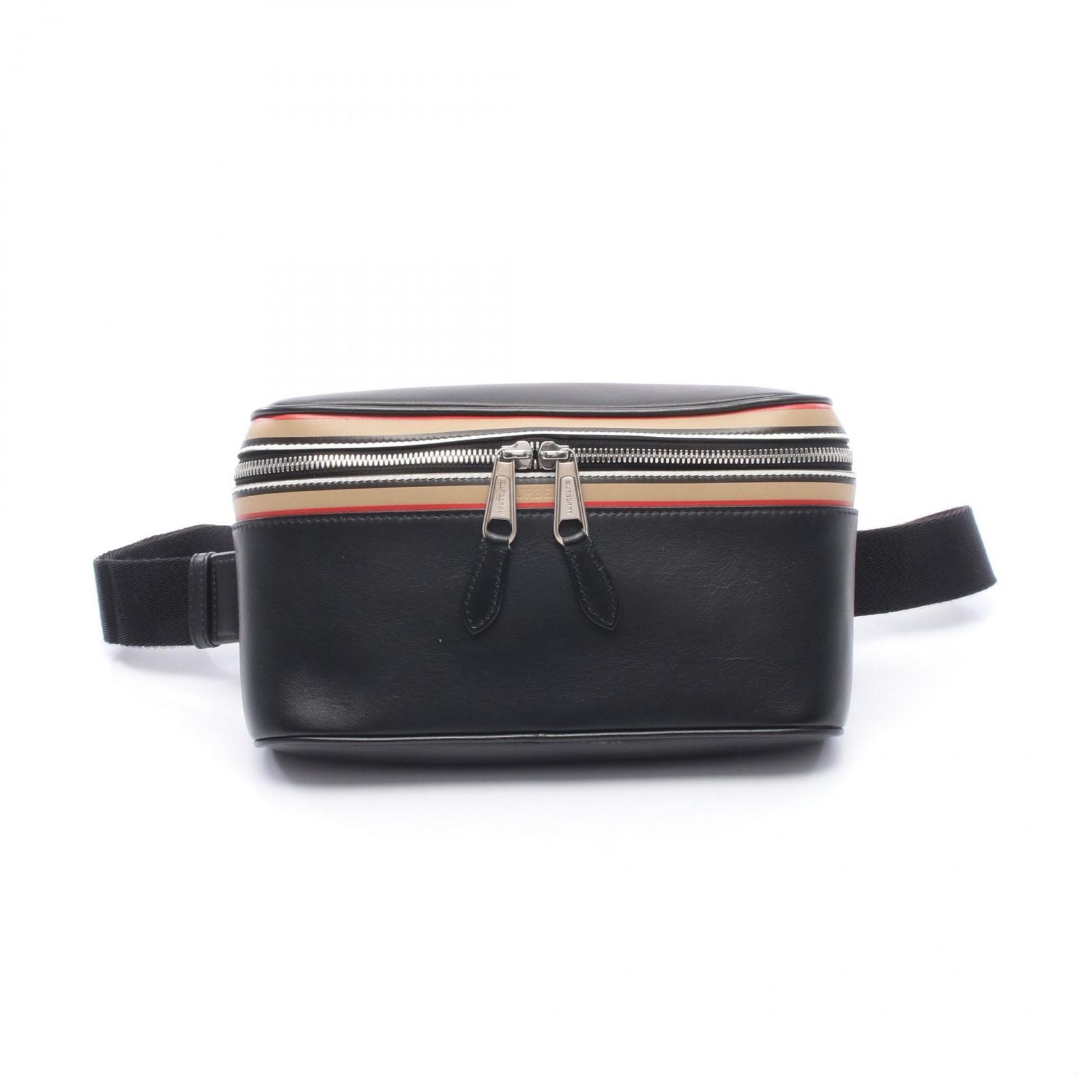 バーバリー BURBERRY ウエストバッグ ボディバッグ ブラック レザー ボディバッグ メンズ Used A 41,470円
