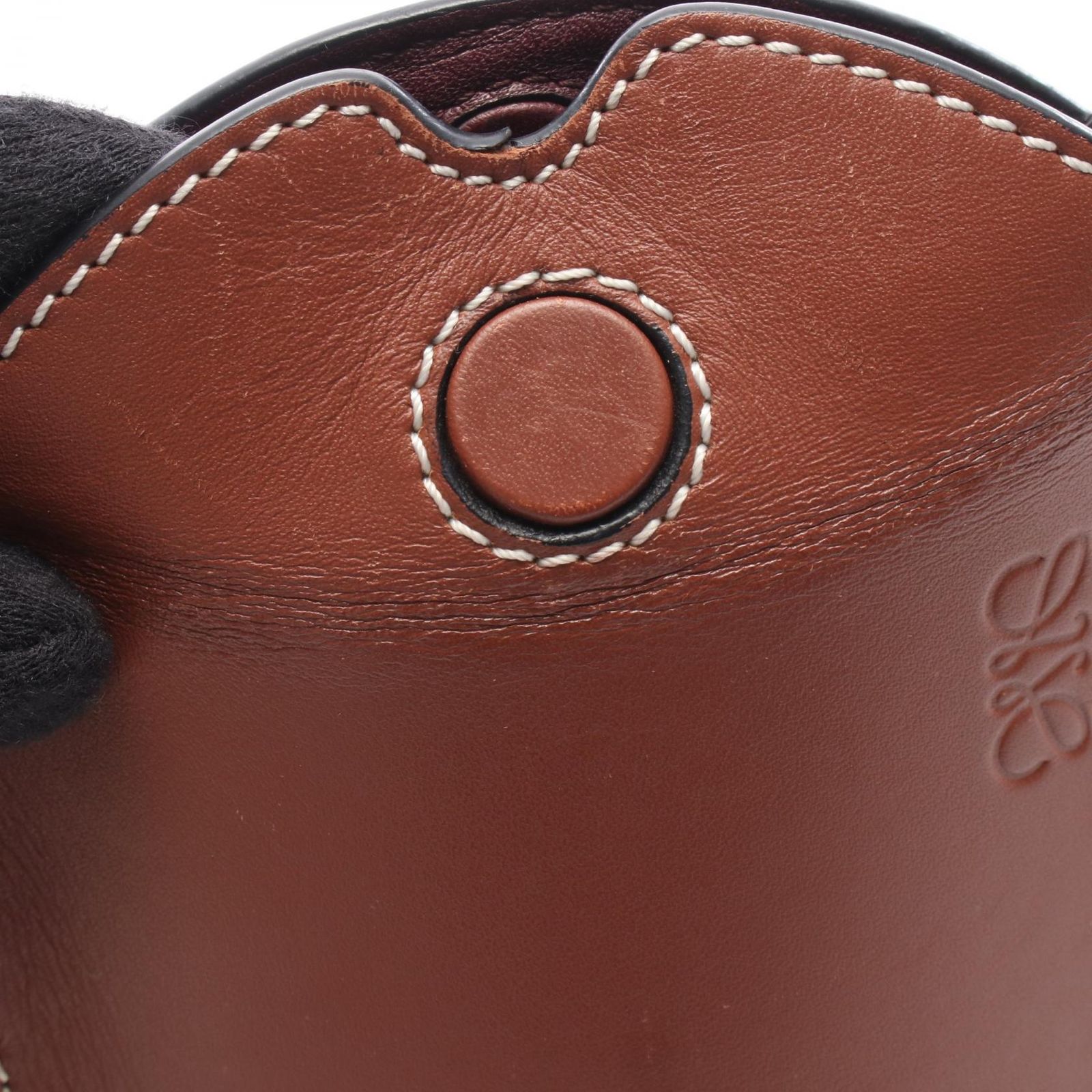 ロエベ LOEWE ショルダーバッグ GATE POCKET ゲートポケット ブラウン 