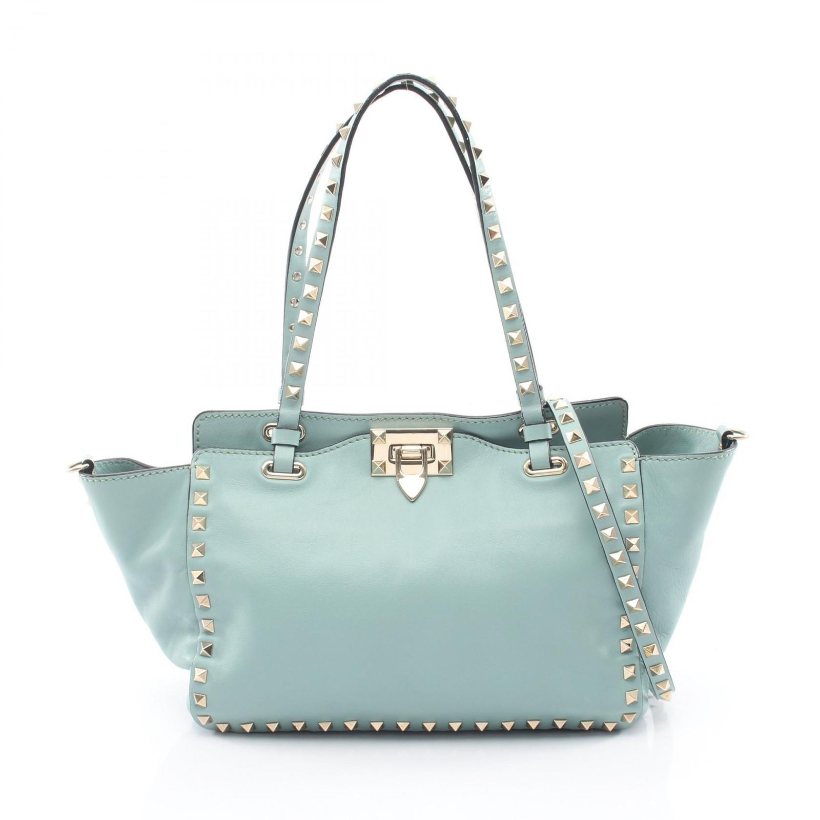 ヴァレンチノ Valentino トートバッグ ロックスタッズ 2WAY ミント