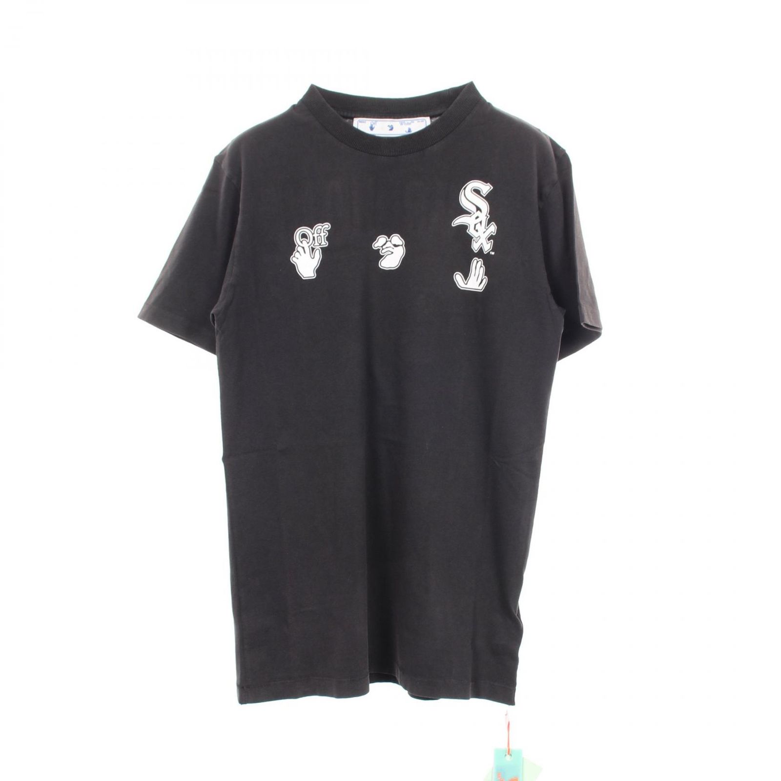 オフホワイト OFF-WHITE 半袖Tシャツ OFF-WHITE × MLB ユーズド加工 ダークグレー コットン Tシャツ メンズ Used A 17,208円