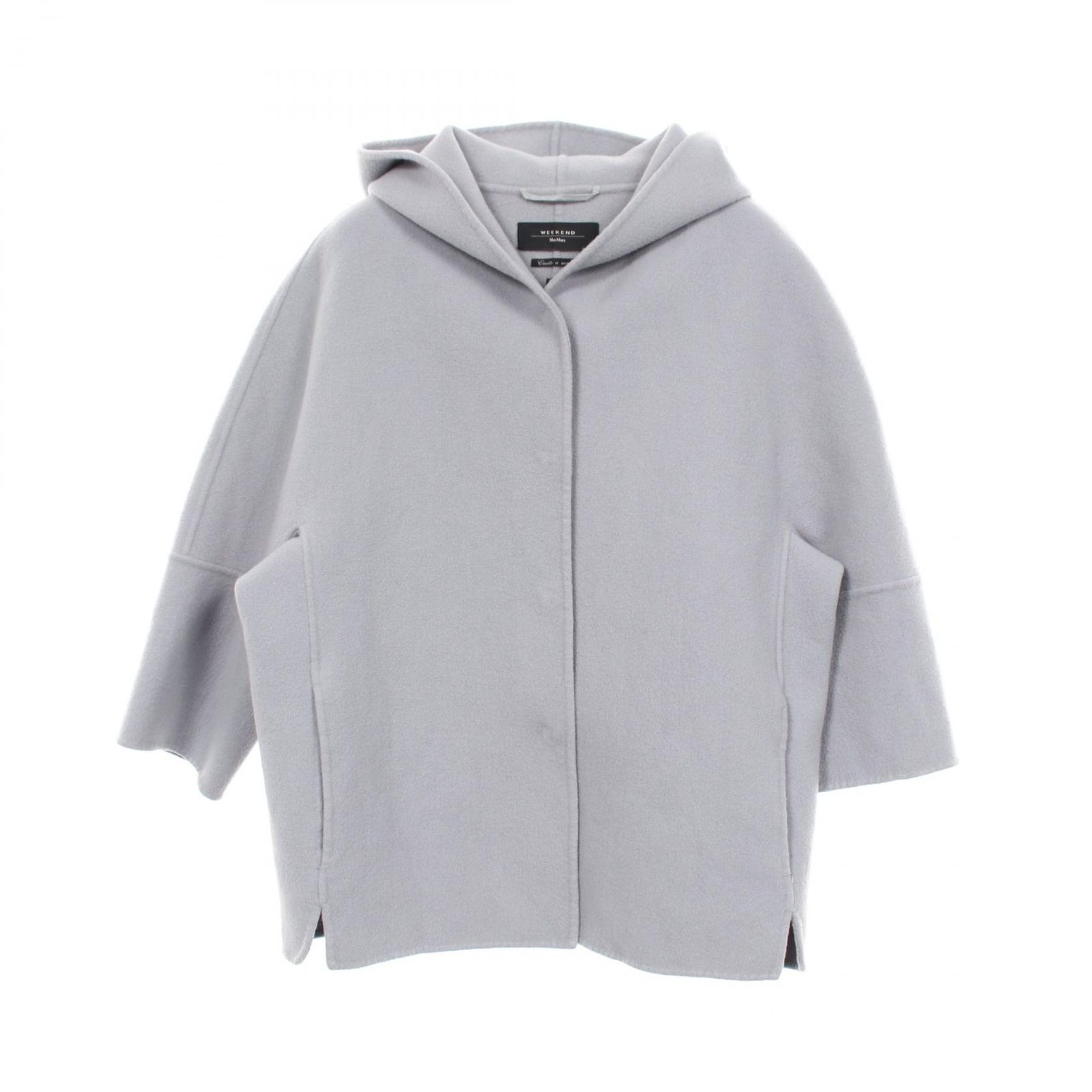 ウィークエンド マックスマーラ WEEK END Max Mara CUCITO A MANO フード付き ウール コート レディース Used A
