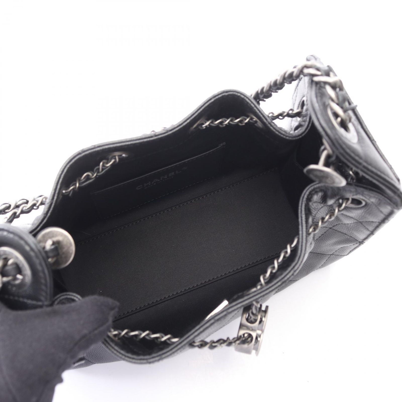 シャネル CHANEL ハンドバッグ CHANEL25 ミニ AS5631 ブラック キャビアスキン(グレインドカーフ) CHANEL25 ミニ ハンドバッグ レディース Used A