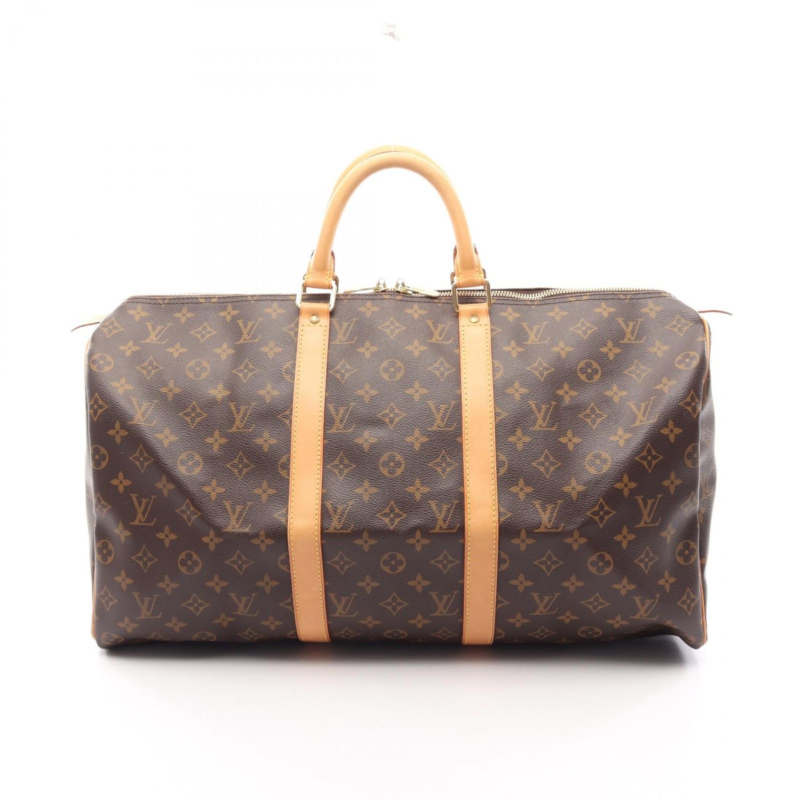 ルイ・ヴィトン LOUIS VUITTON ボストンバッグ キーポル50 M41426 PVCコーティングキャンバス レザー キーポル50 ユニセックス Used A