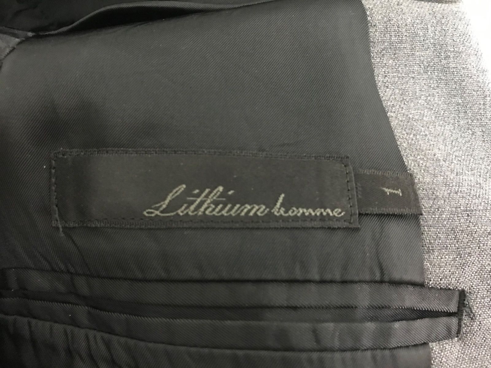 本物リチウムオムLithiumhommeウールモヘアテーラードジャケット長袖