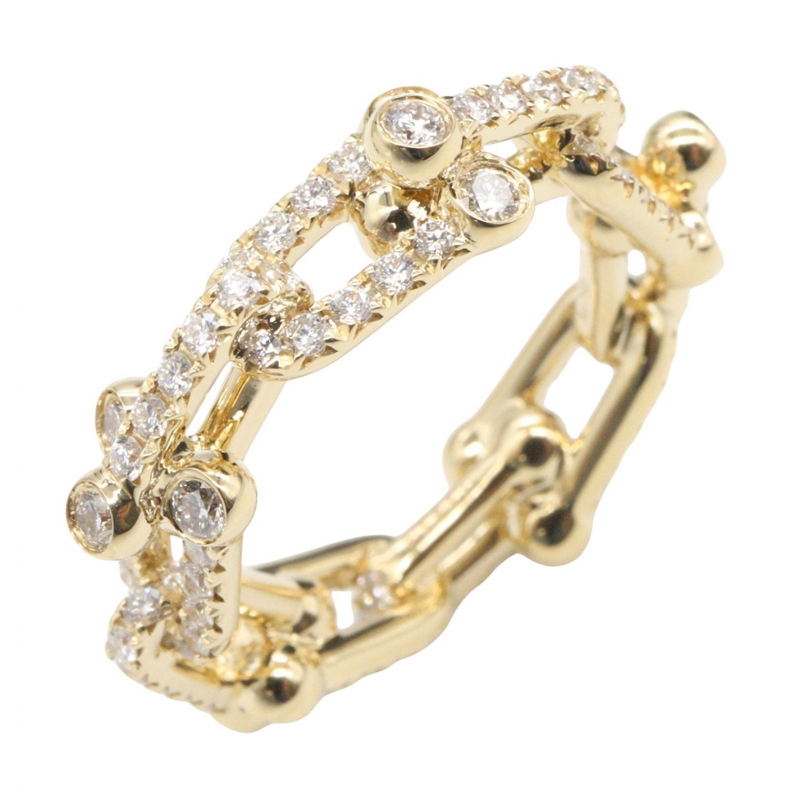 ティファニー TIFFANY＆CO リング・指輪 ハードウェア スモール ダイヤ リング 72670272 #8 K18（イエローゴールド） ダイヤモンド ハードウェア スモール ダイヤ リング