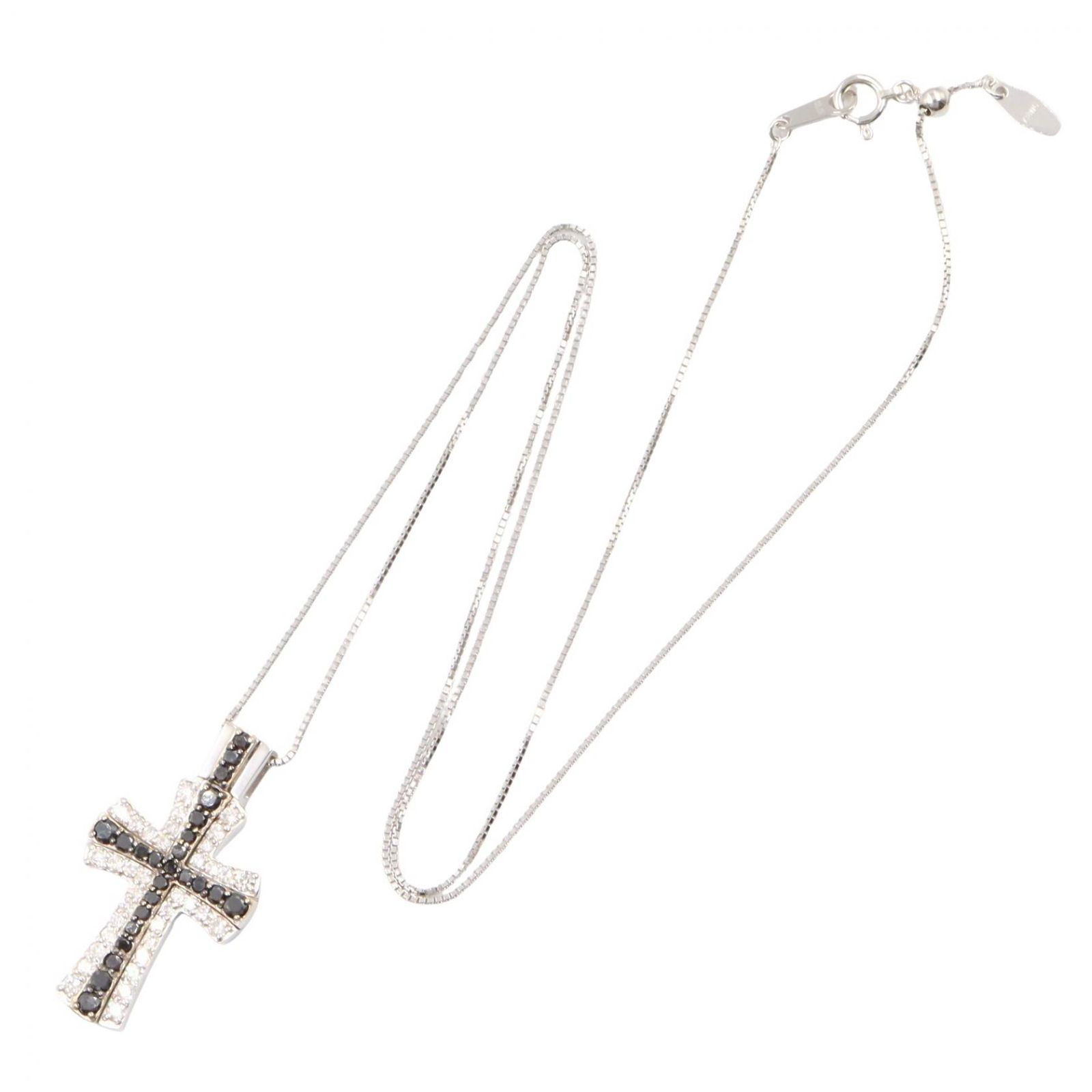 ジュエリー JEWELRY ネックレス ダイヤネックレス ﾀﾞｲﾔ 8.4g 首回り45㎝ K18WG（ホワイトゴールド） ダイヤモンド ダイヤネックレス レディース Used A