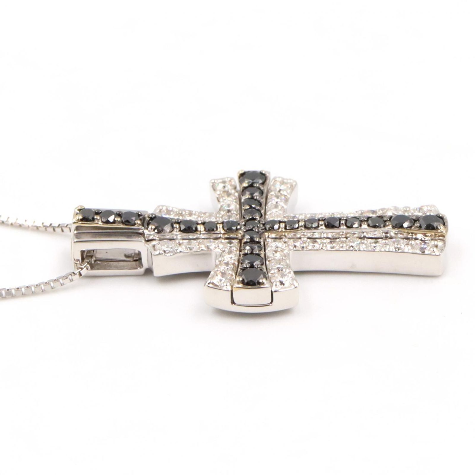 ジュエリー JEWELRY ネックレス ダイヤネックレス ﾀﾞｲﾔ 8.4g 首回り45㎝ K18WG（ホワイトゴールド） ダイヤモンド ダイヤネックレス レディース Used A