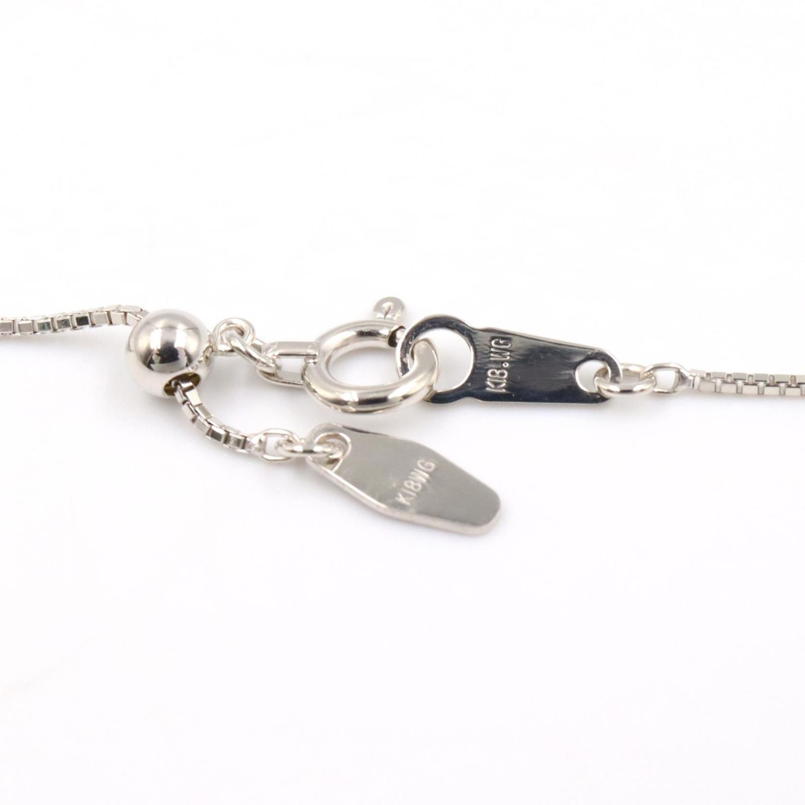 ジュエリー JEWELRY ネックレス ダイヤネックレス ﾀﾞｲﾔ 8.4g 首回り45㎝ K18WG（ホワイトゴールド） ダイヤモンド ダイヤネックレス レディース Used A