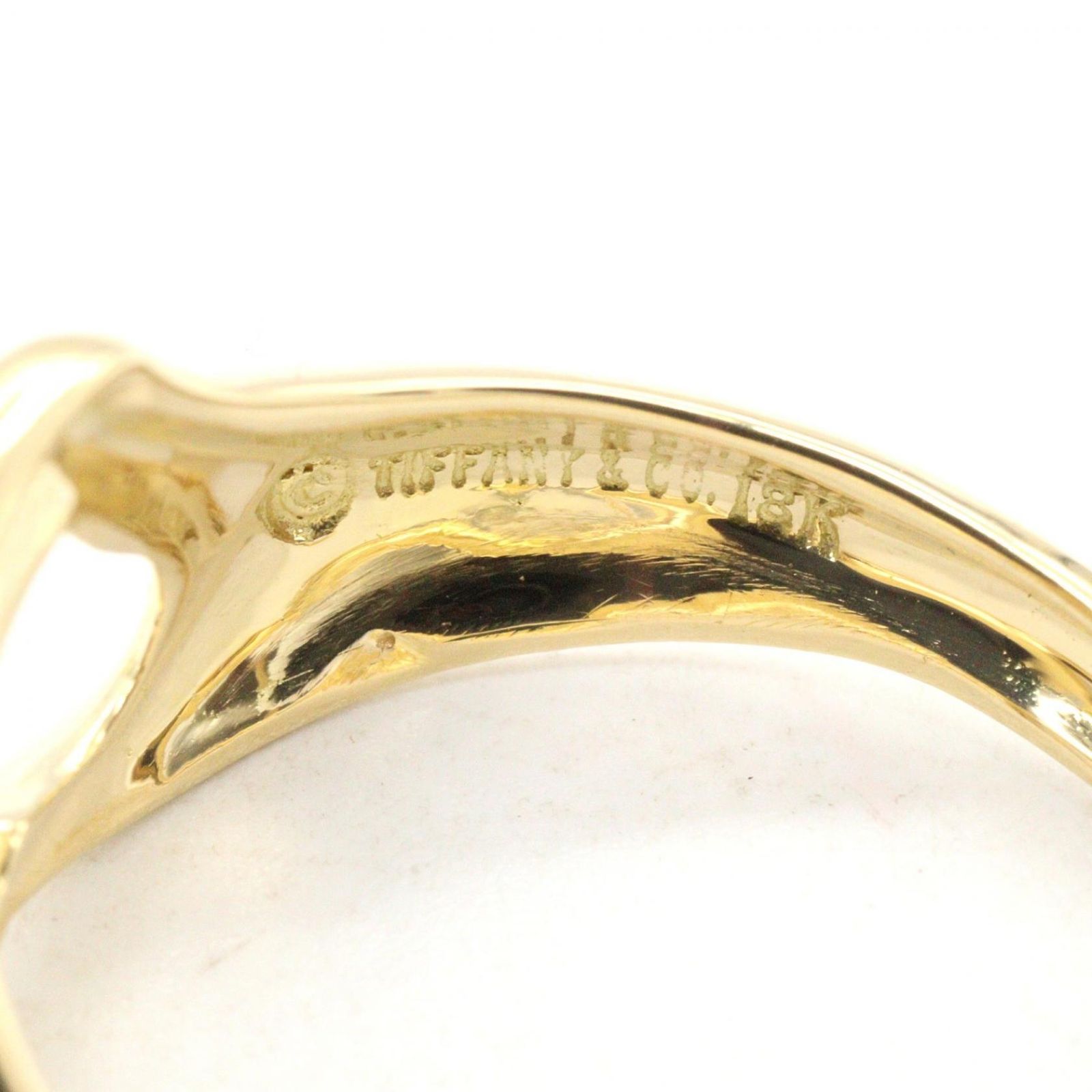ティファニー TIFFANY＆CO リング・指輪 オープンハート リング #10.5 K18（イエローゴールド） オープンハート リング レディース Used A