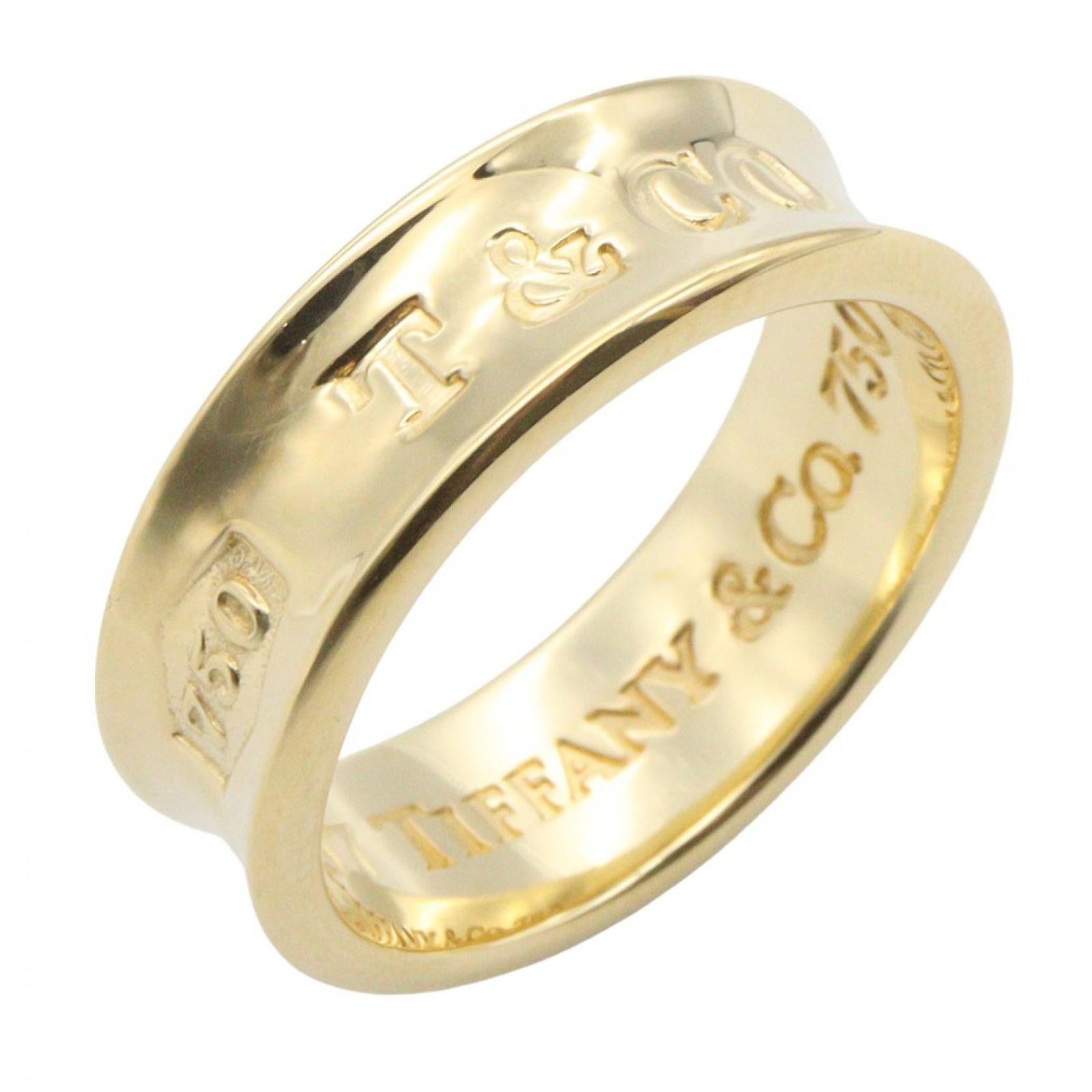 ティファニー TIFFANY＆CO リング・指輪 1837ナロー リング #7.5 K18（イエローゴールド） 1837ナロー リング レディース Used A