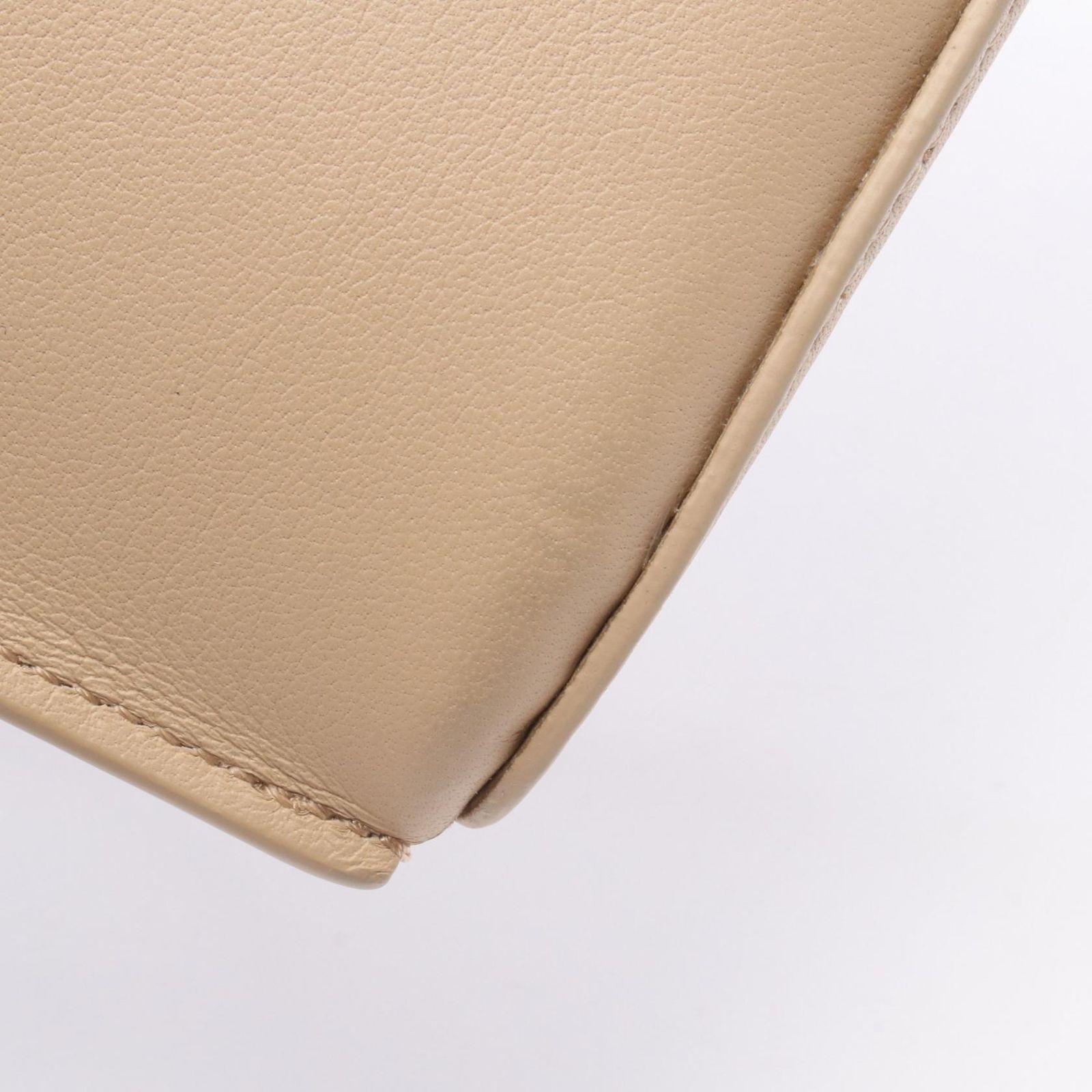 ロエベ LOEWE ショルダーバッグ ダイスポケット C630R12X01 ベージュ レザー ダイス ポケット レディース Used A