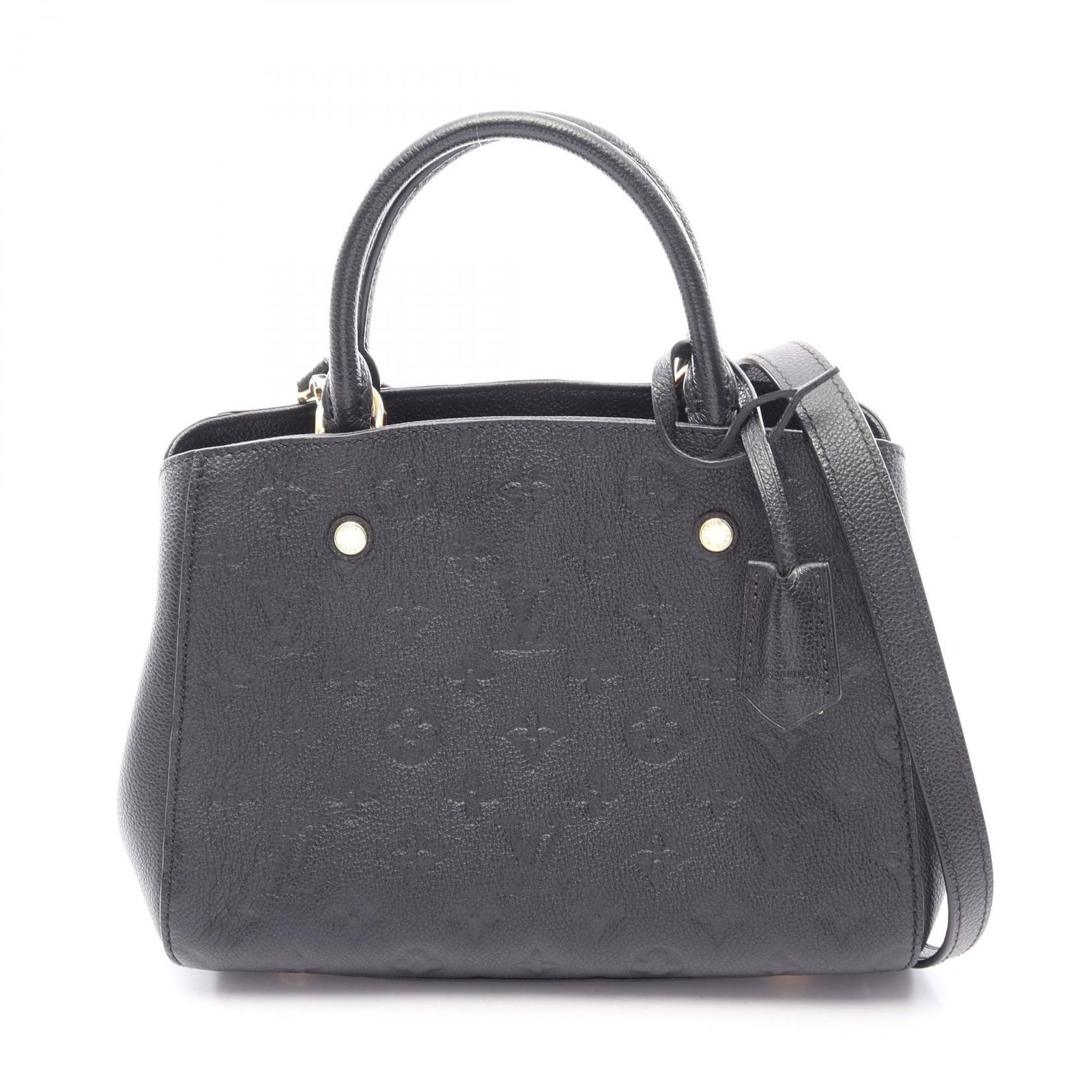 ルイ・ヴィトン LOUIS VUITTON ハンドバッグ モンテーニュBB 2WAY M41053 ノワール レザー モンテーニュBB レディース Used A