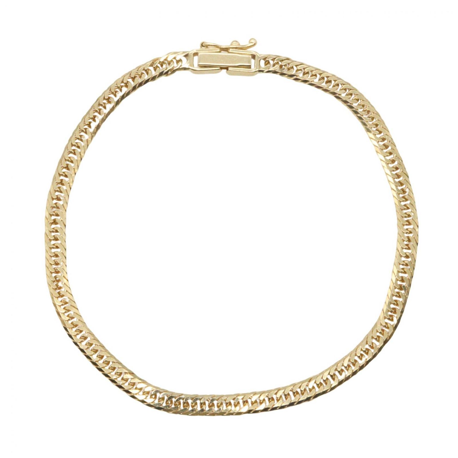 ジュエリー JEWELRY ブレスレット 6メンT キヘイ ブレスレット 6メンT 4.9g 腕回り16.5㎝ K18(イエローゴールド) ブレスレットキヘイ レディース Used B