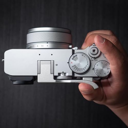 【新品】Iborrys 親指アップ グリップ 、 対応 FUJIFILM FUJI 富士 GFX100RF カメラ 専用 親指ハンドル ホットシュー サムグリップ ? 独創的な全アルミレトロ菱形彫刻技術、超カッコイイ ? 撮影の安定性を高める 8c010fdb