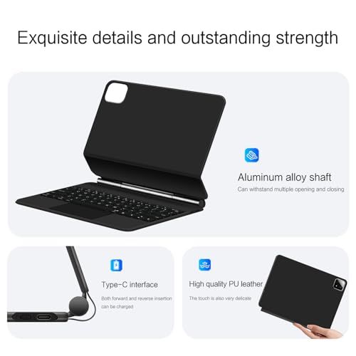 【新品】マジック キーボード Xiaomi Pad 6S Pro 12.4インチ マグネット式 タッチパッド バックライト付き 磁気吸着 シャオミ Pad 6S Pro キーボードケース バックライト付き キーボード タッチパネル搭載 マルチ 46a9edca