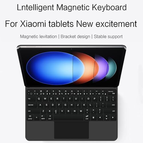 【新品】マジック キーボード Xiaomi Pad 6S Pro 12.4インチ マグネット式 タッチパッド バックライト付き 磁気吸着 シャオミ Pad 6S Pro キーボードケース バックライト付き キーボード タッチパネル搭載 マルチ 46a9edca