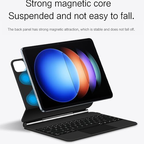 【新品】マジック キーボード Xiaomi Pad 6S Pro 12.4インチ マグネット式 タッチパッド バックライト付き 磁気吸着 シャオミ Pad 6S Pro キーボードケース バックライト付き キーボード タッチパネル搭載 マルチ 46a9edca