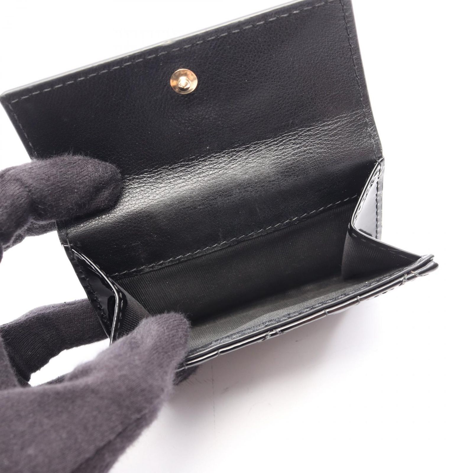 送料無料】ディオール Dior 三つ折り財布 LADY DIOR ロータス