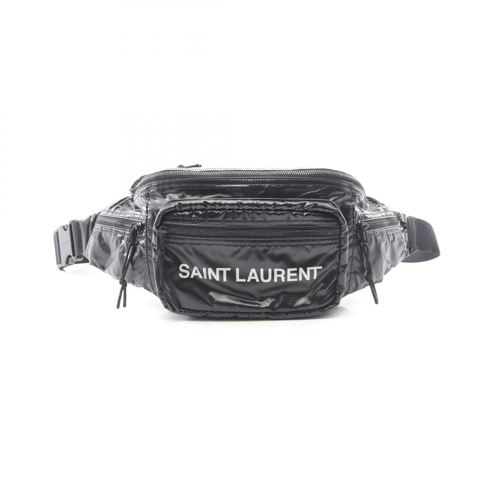 サンローランパリ SAINT LAURENT PARIS ウエストバッグ ボディバッグ Nuxx Crossbody Bag ウエストバッグ 581375 ブラック ナイロン NUXX ベルトバッグ ユニセックス Used A
