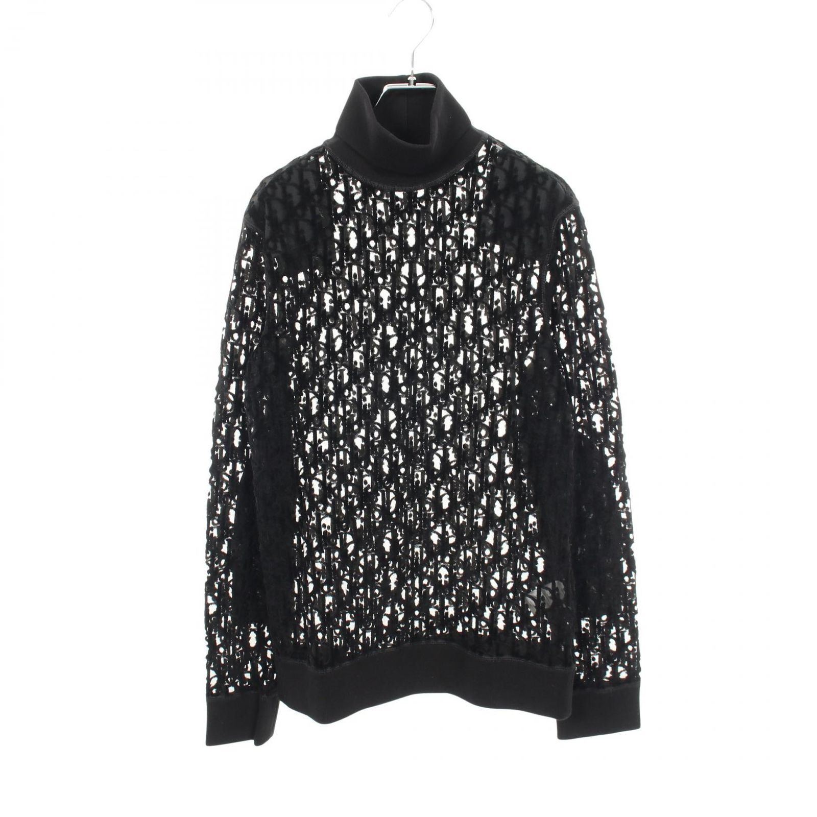 ディオール Dior ニット オブリーク シースルーガーゼ タートルネック 143J640A0732 コットン ニット メンズ Used A