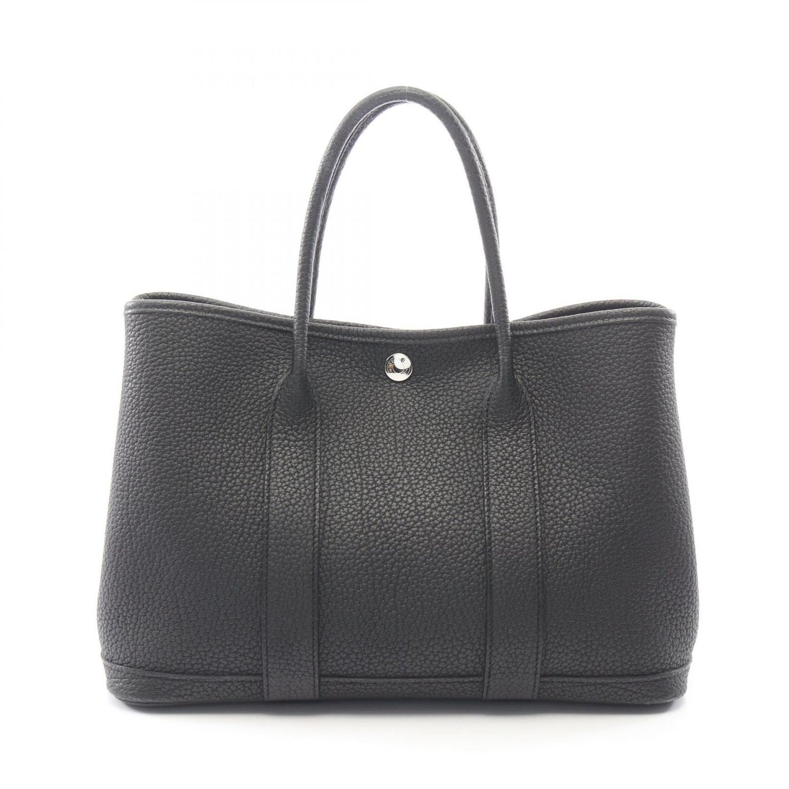 エルメス HERMES トートバッグ ガーデンパーティTPM ブラック レザー ガーデンパーティTPM ブラック レディース Used A