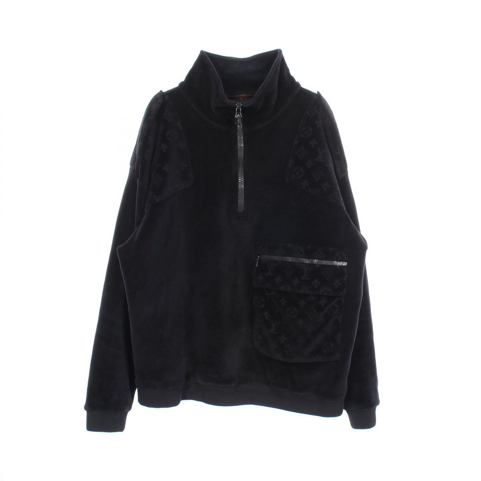 ルイ・ヴィトン LOUIS VUITTON ブルゾン モノグラム エンボス加工 ハーフジップ RM191 JZA HGY82W その他 ブルゾン メンズ Used B