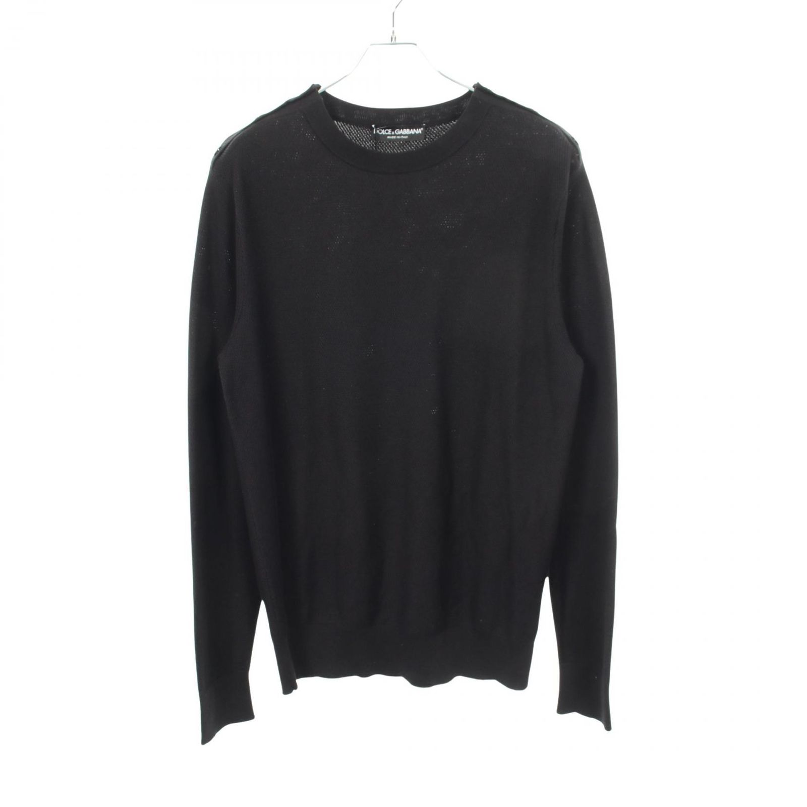 ドルチェアンドガッバーナ DOLCE & GABBANA ニット ショルダーボタン GZ571T シルク コットン ニット メンズ Used A