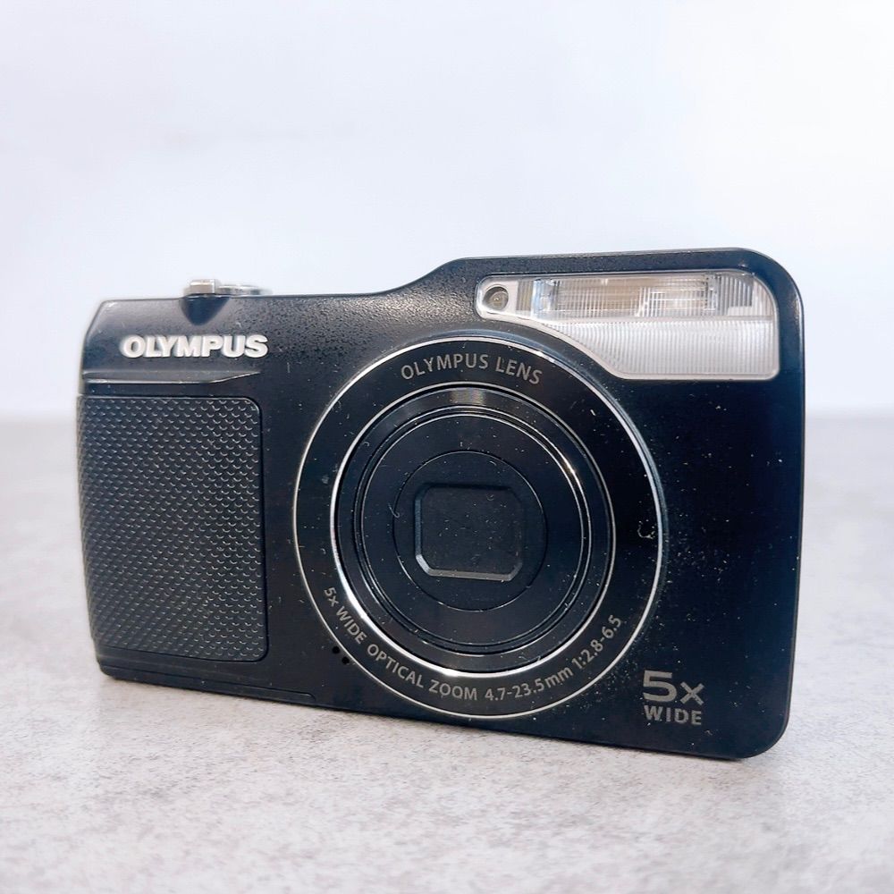 H-1390 OLYMPUS デジタルカメラ VG-170 ブラック ジャンク品 動作