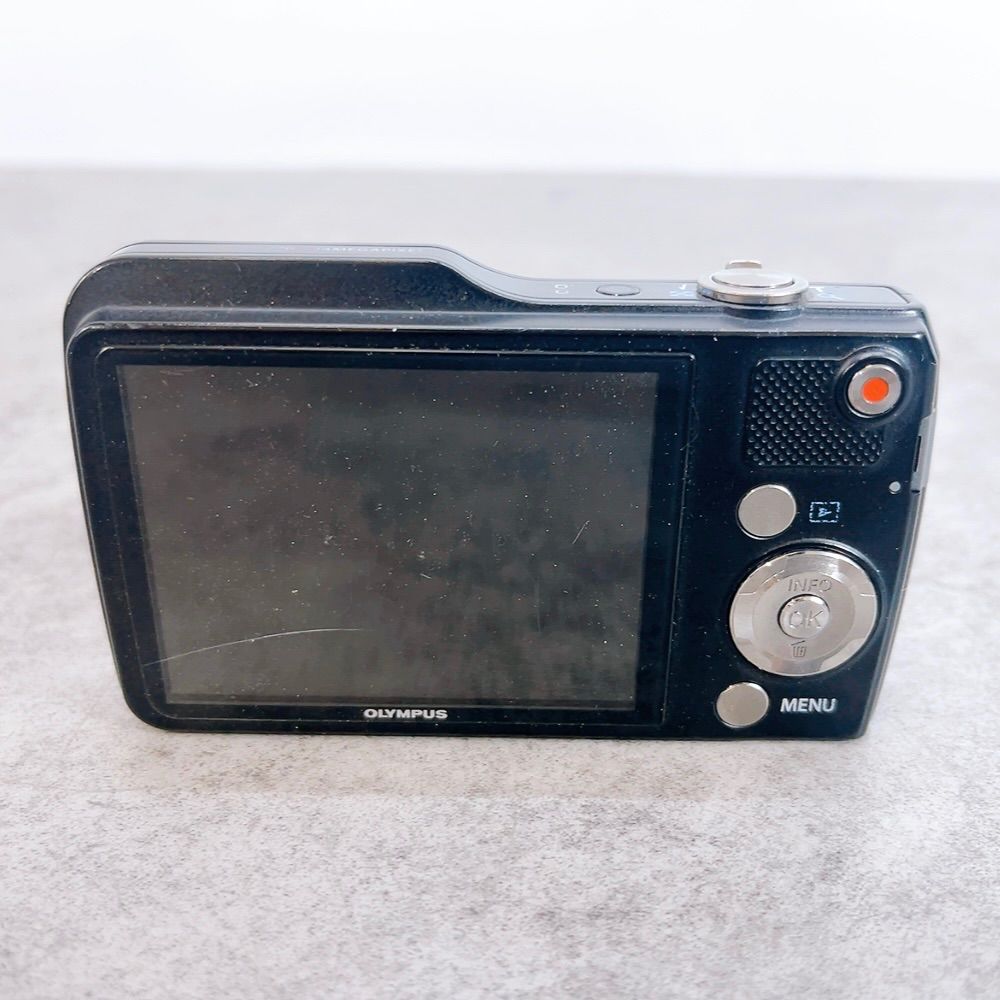 H-1390 OLYMPUS デジタルカメラ VG-170 ブラック ジャンク品 動作