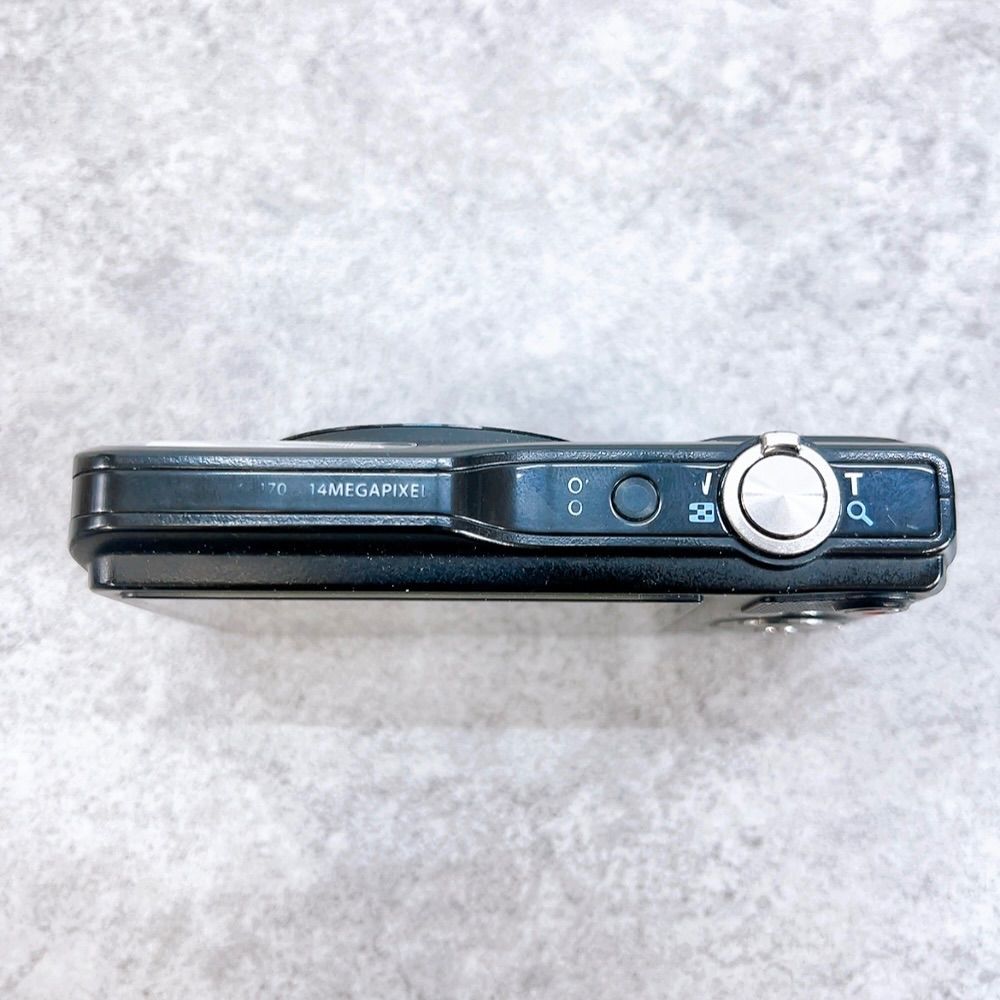 H-1390 OLYMPUS デジタルカメラ VG-170 ブラック ジャンク品 動作