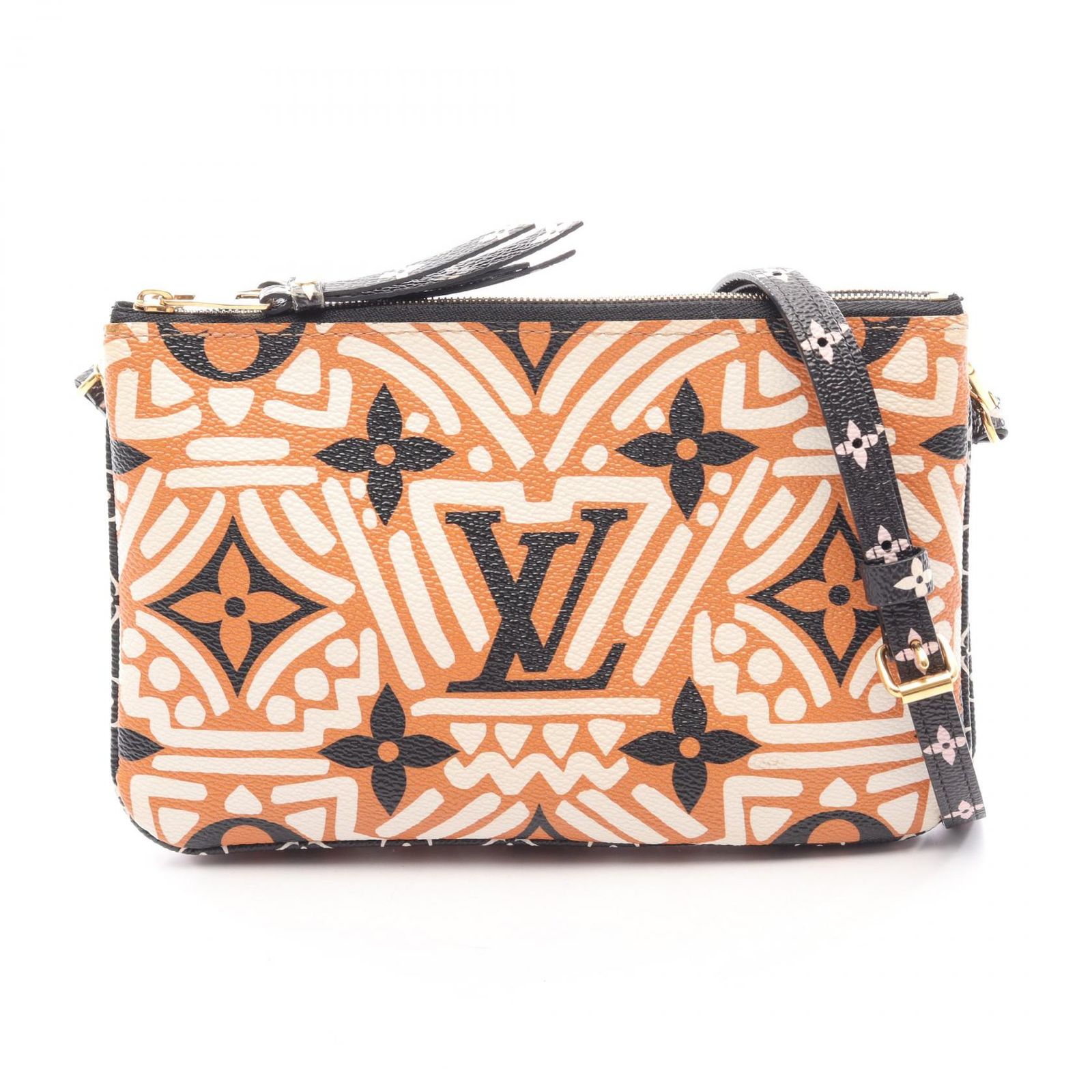 ルイ・ヴィトン LOUIS VUITTON ショルダーバッグ ポシェット ドゥーブルジップ LVクラフティ M69488 PVCコーティングキャンバス ポシェット・ドゥーブル ジップ