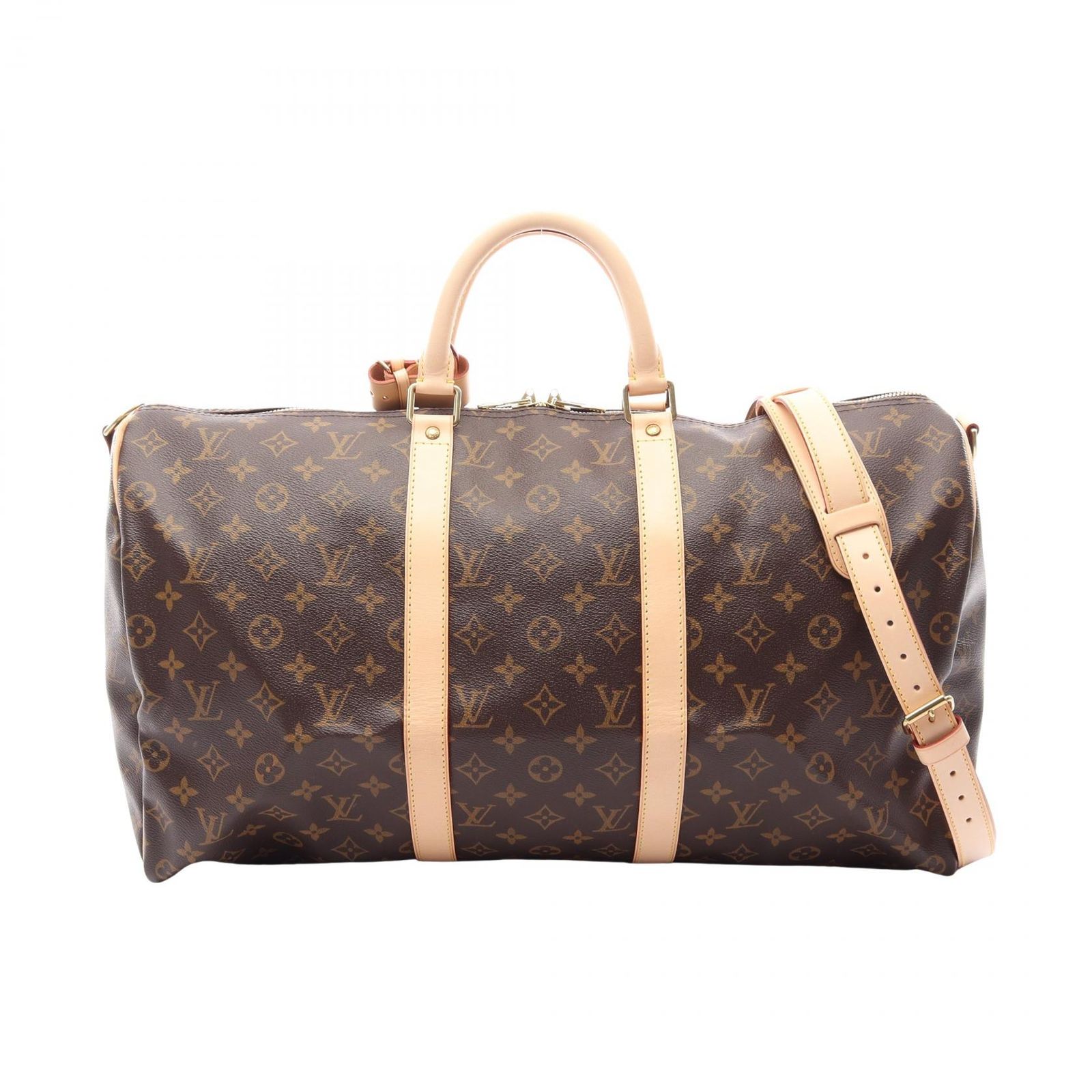 ルイ・ヴィトン LOUIS VUITTON ボストンバッグ キーポル バンドリエール50 2WAY M41416 PVCコーティングキャンバス レザー キーポル・バンドリエール50 ユニセックス