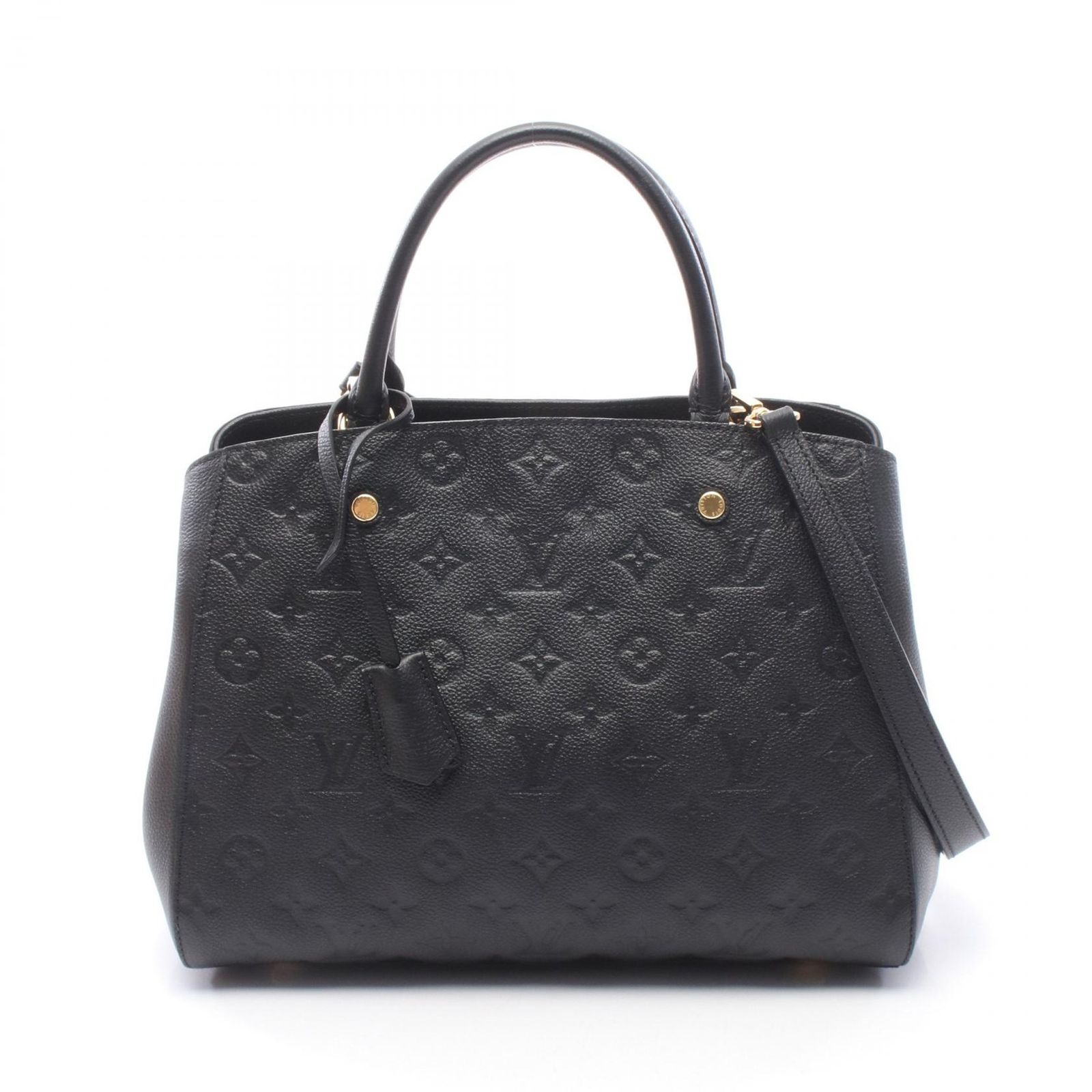 ルイ・ヴィトン LOUIS VUITTON ハンドバッグ モンテーニュMM 2WAY M41048 ノワール レザー モンテーニュMM レディース Used A
