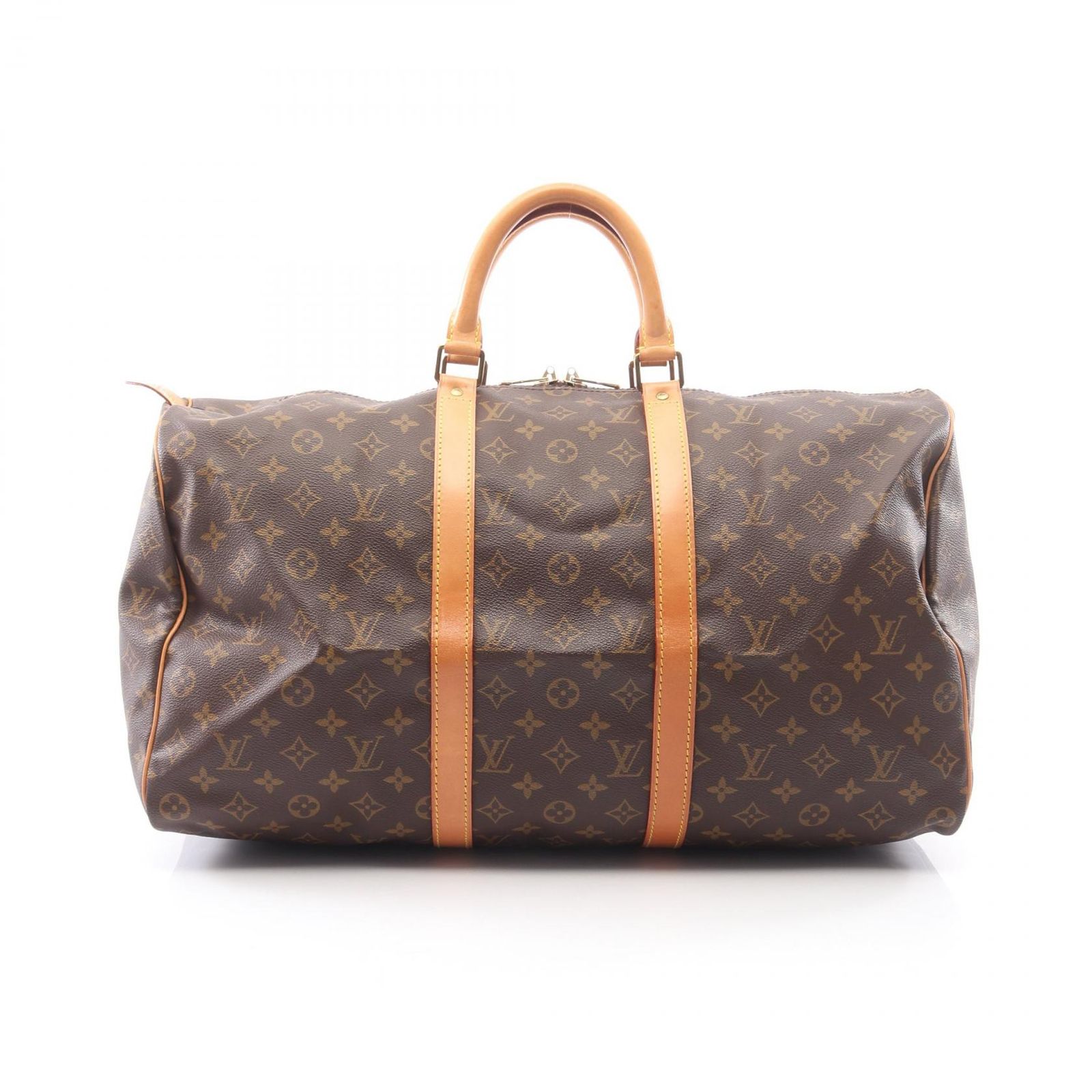ルイ・ヴィトン LOUIS VUITTON ボストンバッグ キーポル50 M41426 PVCコーティングキャンバス レザー キーポル50 ユニセックス Used B