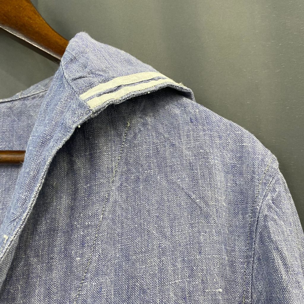 60s French Military フランス軍 リネンセーラー ブルー No.S280