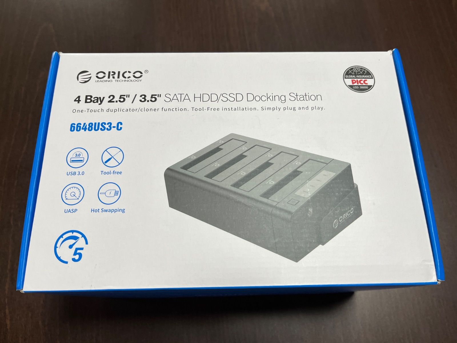 ORICO オリコ　中古　4 Bay 2.5インチ/3.5インチ SATA HDD/SSD Docking Statin ドッキングステーション　クローン機能付き