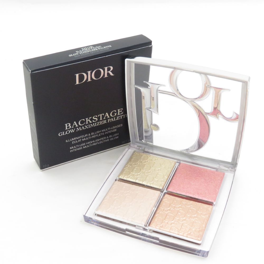 美品 Dior ディオール バックステージ グロウ マキシマイザー パレット フェイスパウダー チークカラー 004 BN5587T