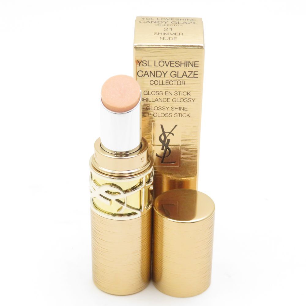 未使用 YvesSaintLaurent イヴサンローラン キャンディグレーズ 口紅 21 シマーヌード 限定 BO12245R2 4,512円