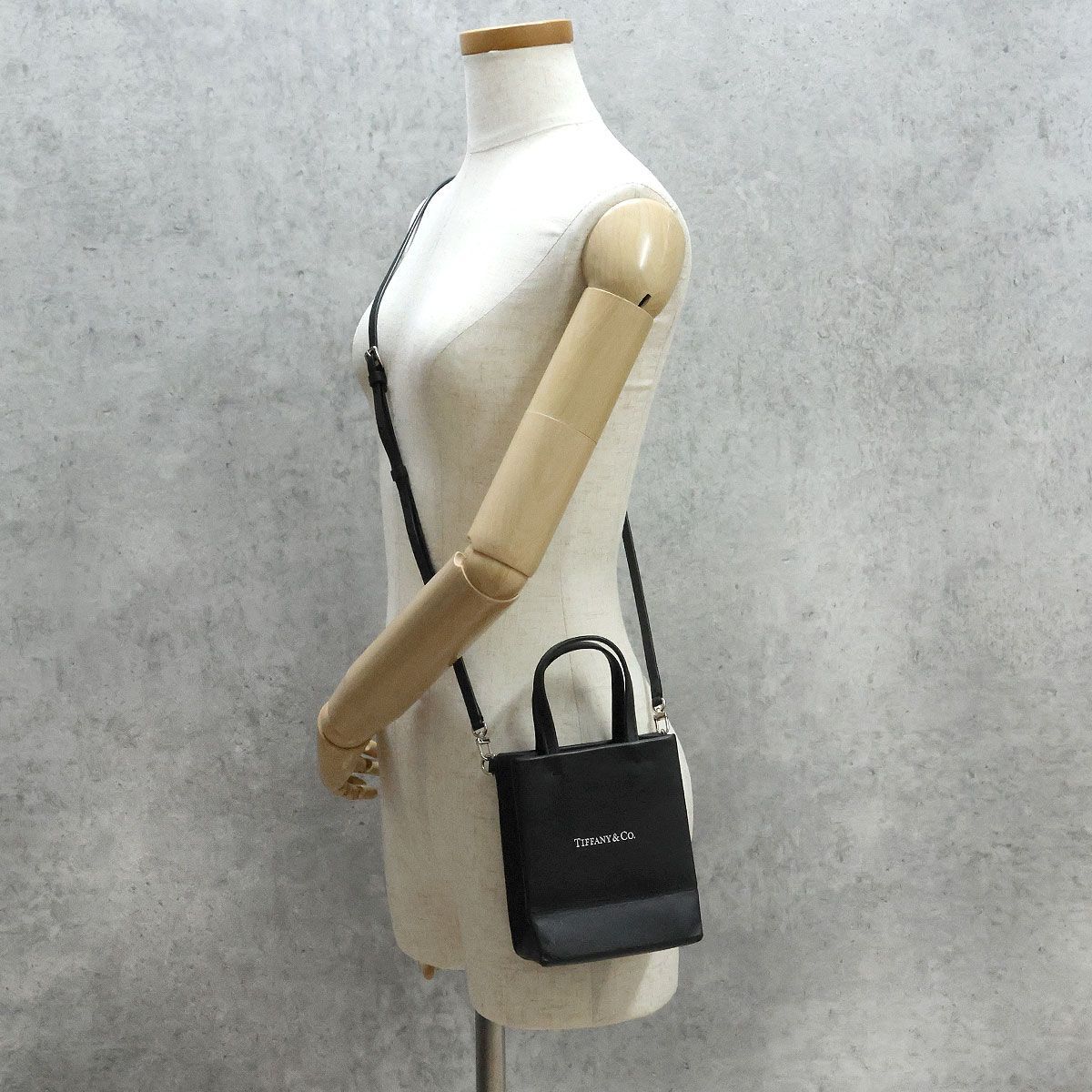 美品 】TIFFANY&Co. ティファニー ショルダーバッグ ミニショッピング 