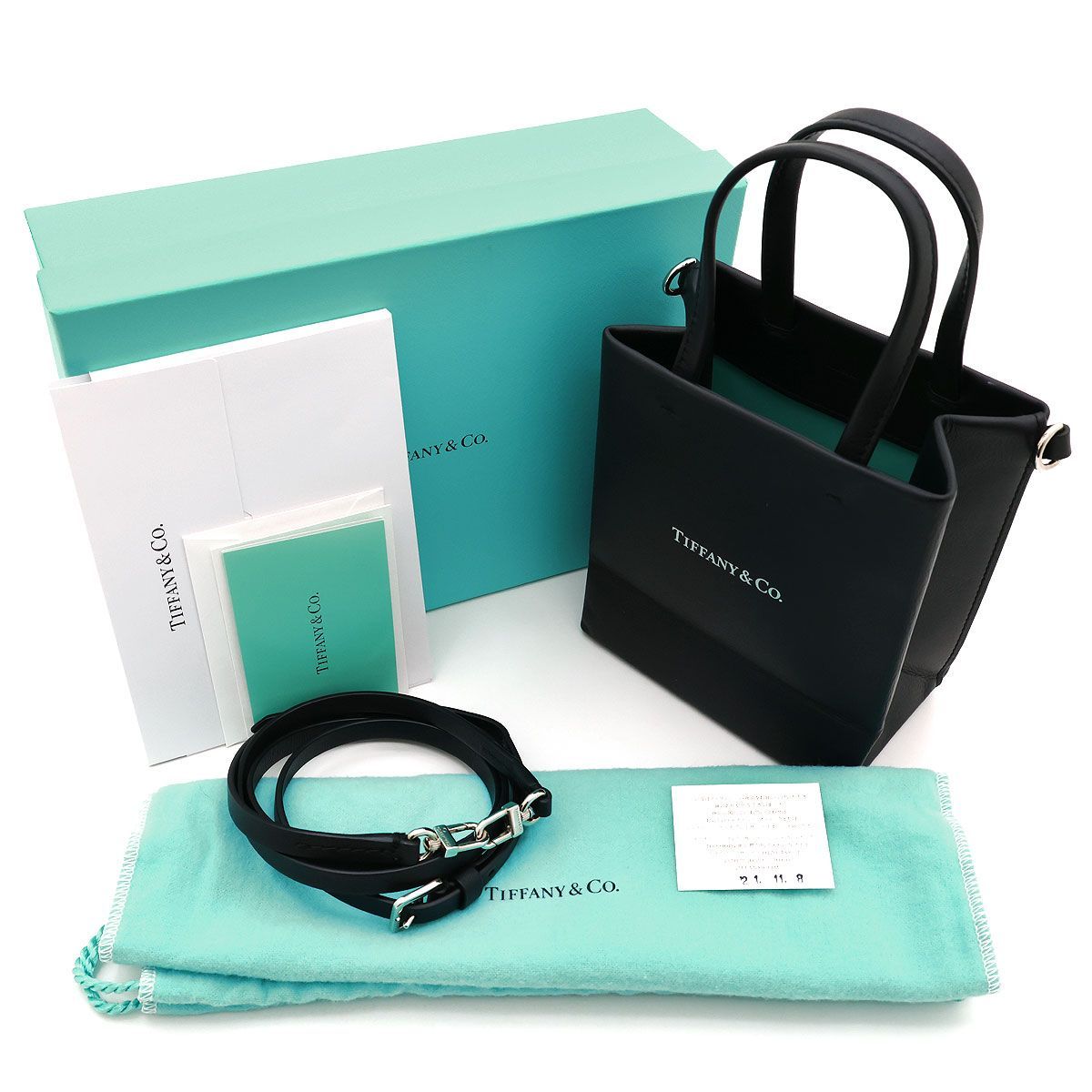 美品 】TIFFANY&Co. ティファニー ショルダーバッグ ミニショッピング 