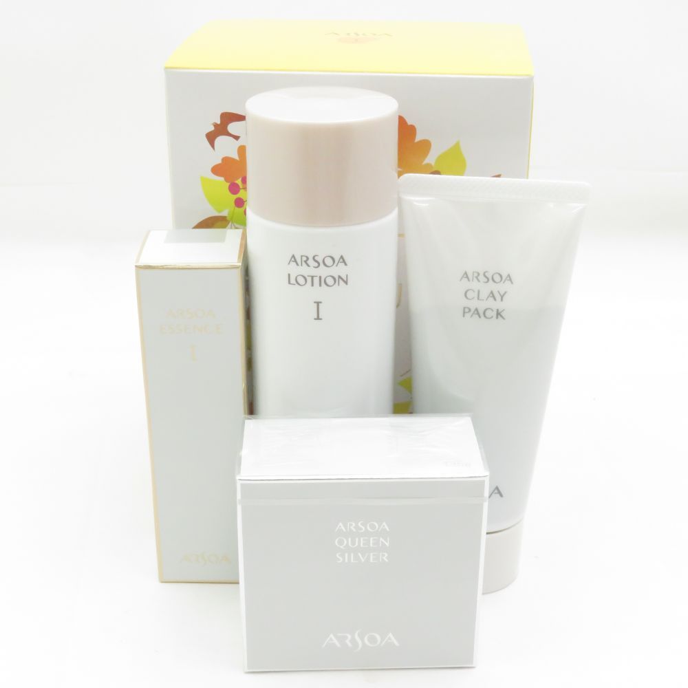 未使用 ARSOA アルソア ベスト4 スキンケア アルソア セット I 石けん パック 化粧水 美容液 4点 135g 100g 230ml 30ml コスメ BU7051A1