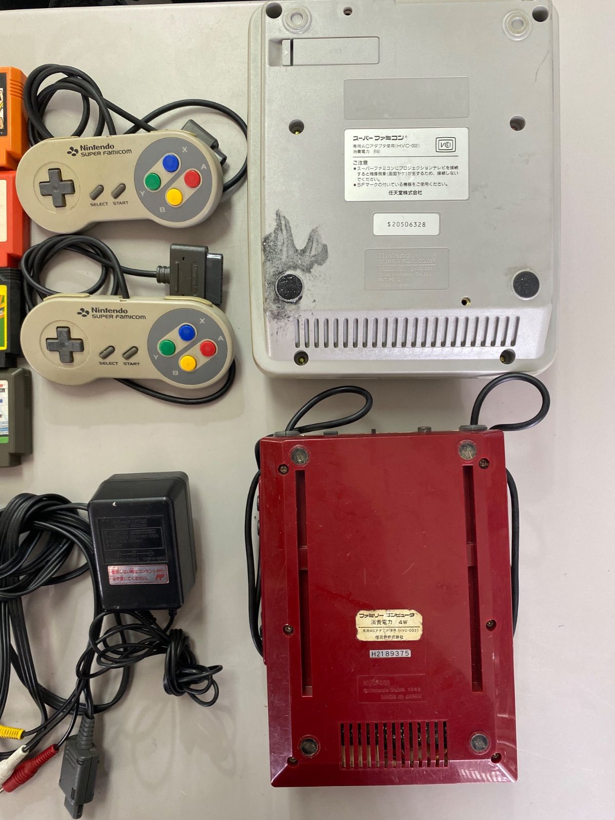 バラ売り不可　Nintendo SONY ゲーム機とソフトのセットジャンク扱い レトロゲーム 任天堂 スーパーファミコン 初代あり ジャンク扱いで