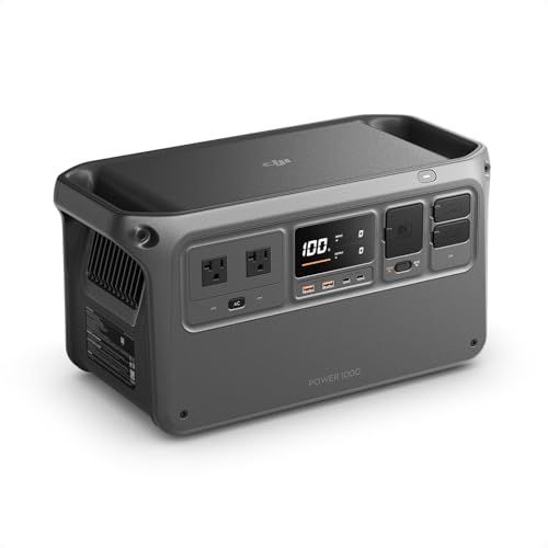 DJI Power 1000 ポータブル電源 1024Wh リン酸鉄リチウムイオン 1.1時間急速充電 家庭用発電機 2000Wの安定出力 大容量 長寿命10年 ソーラー発電機 世界最強の静音23dB 蓄電池 ポータブル バッテリー アウトド 8938574f